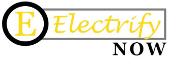 Modern logo design featuring Electrify Now text